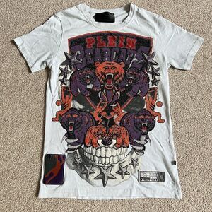 Philipp Plein Originals Homme Rhinestones Jeweled Bearcats T Shirt Men’s S
